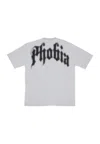 Phobia Men's T-shirt Foggy Logo Tee Grey In White