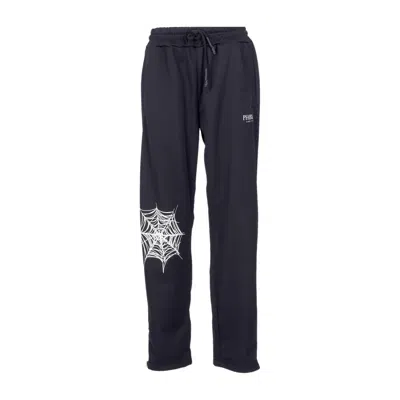 Phobia Men's Tracksuit Pants Cobweb Print Pants Black/white In Multi
