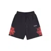 Phobia Men's Tracksuit Shorts Cobweb Print Shorts Black/red In Black