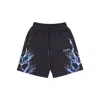 Phobia Men's Tracksuit Shorts Lightning Shorts Black/blue/lightblue In Black