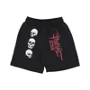 Phobia Men's Tracksuit Shorts Triple Skull Print Shorts Black/red In Black