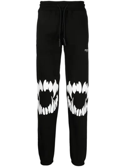 PHOBIA MOUTH-PRINT COTTON TRACK PANTS