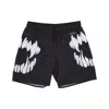 Phobia Mouth Swimwear Men's Swim Shorts Black/white