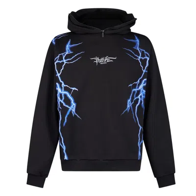 Phobia New Lightning Balaclava Hoodie Men's Lightweight Hoodie Black/blue