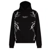 Phobia New Lightning Balaclava Hoodie Men's Lightweight Hoodie Black/grey In Black/grey