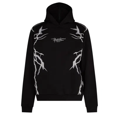 Phobia New Lightning Balaclava Hoodie Men's Lightweight Hoodie Black/grey