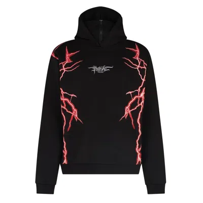Phobia New Lightning Balaclava Hoodie Men's Lightweight Hoodie Black/red