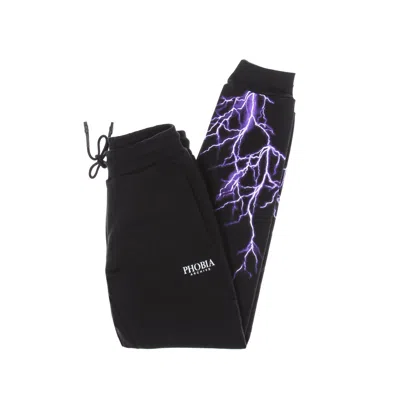Phobia Purple Lightning Pants Men's Lightweight Tracksuit Pants In Black/purple
