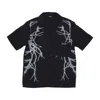 Phobia Short Sleeve Men's Lateral Lightning Shirt Black/white In Black/white