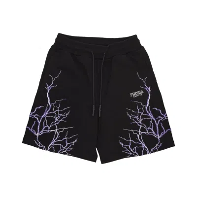 Phobia Short Tracksuit Pants Men Lightning Shorts Black/purple