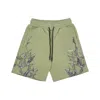 Phobia Short Tracksuit Pants Men Lightning Shorts Green/grey In Green/grey