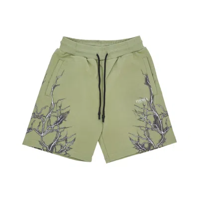 Phobia Short Tracksuit Pants Men Lightning Shorts Green/grey
