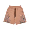 Phobia Short Tracksuit Pants Men Lightning Shorts Terracotta/grey In Terracotta/grey