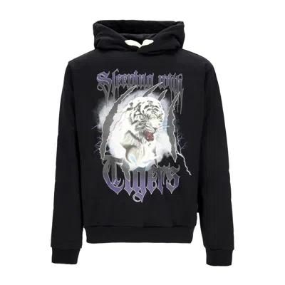 Phobia Tiger Hoodie X Emis Killa Black Men's Lightweight Hooded Sweatshirt