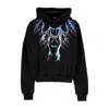 Phobia Women's Lightweight Hoodie Lightning Crop Hoodie Black/blue/grey/lightblue In Black/blue/grey/lightblue