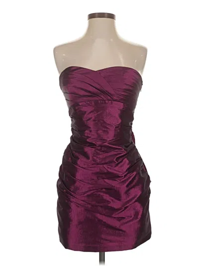 Pre-owned Phoebe Couture Cocktail Dress In Burgundy