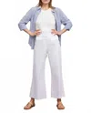 Phoebe Jon Aria Cropped Pant In White In White