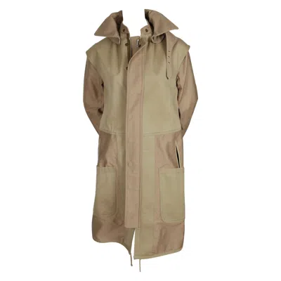 Pre-owned Phoebe Philo 2010 Celine By  Khaki Oversized Coat In Brown