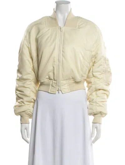 Pre-owned Phoebe Philo 2026 'collection D' Shrunken Bomber Jacket W/ Tags In Neutrals