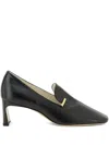 Phoebe Philo 60mm Club Metallic-detail Loafers In Black