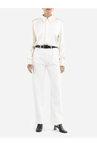 Phoebe Philo Arch Jeans In White