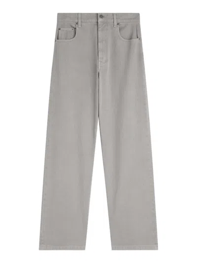 Phoebe Philo Ash Grey Cotton Zip-fly Jeans