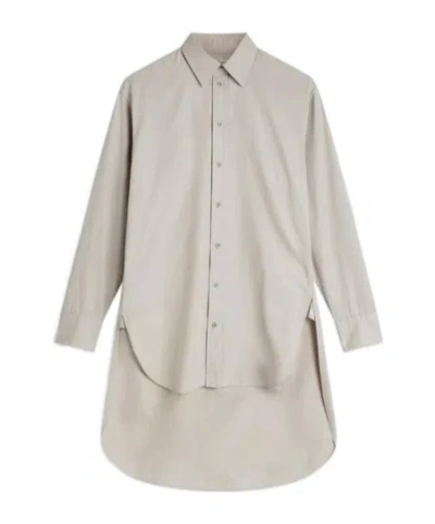 Phoebe Philo Asymmetrical Long-sleeved Shirt In Neutral