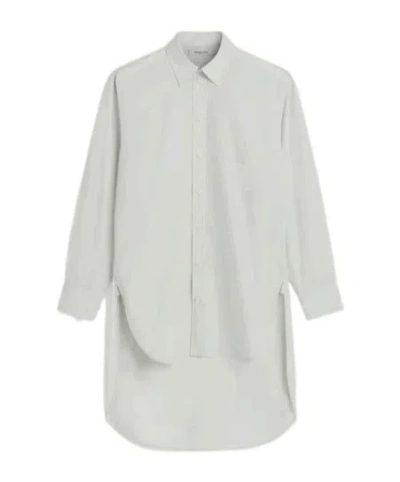 Phoebe Philo Asymmetrical Long-sleeved Shirt In White