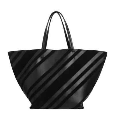 Phoebe Philo Basket Cabas Handbag In Black