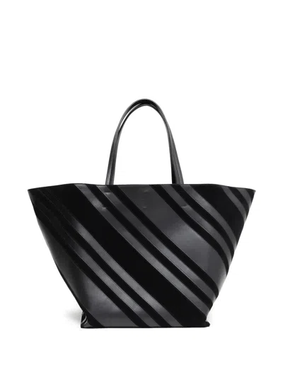 Phoebe Philo Basket Cabas Tote Bag In Black