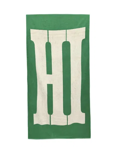Phoebe Philo Strandtuch “hi” In Grün