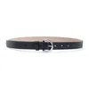 Phoebe Philo Round Buckle Calf Leather Belt In Black