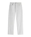 Phoebe Philo Belt Loop Jeans In White