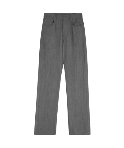 Phoebe Philo Belt Loops Slacks In Gray