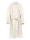 Phoebe Philo Belted Trench Coat In Gold