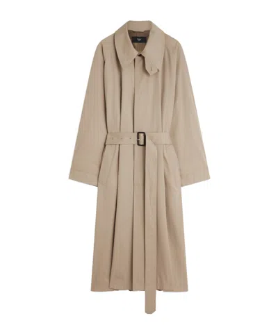 Phoebe Philo Belted Trench Coat In Neutral