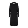 Phoebe Philo Classic Double-breasted Coat In Wool And Cashmere In Black