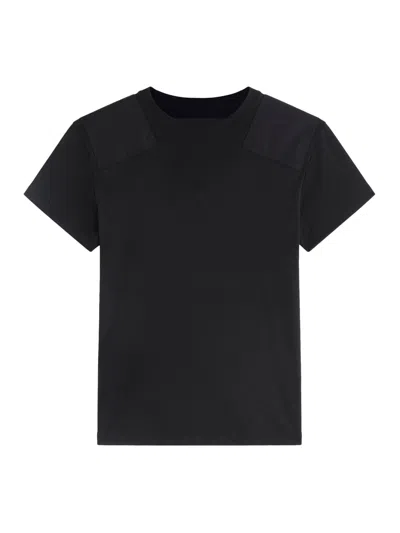 Phoebe Philo Black Cotton Patched T-shirt