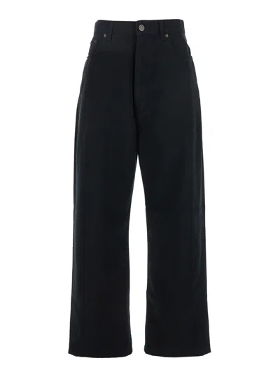 Phoebe Philo Black Jeans With Belt Loops In Denim Woman