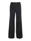Phoebe Philo Black Pants With Belt Loops In Viscose Blend Woman In Black