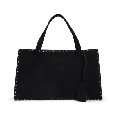 PHOEBE PHILO PHOEBE PHILO BLACK SILVER STUD CABAS BAG