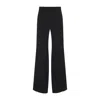 Phoebe Philo Black Viscose And Silk Tuxedo Pants With Satin Detailing In Black