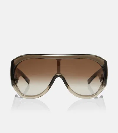 Phoebe Philo Bombé Oversized Sunglasses In Gray