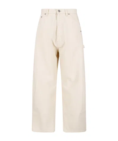 Phoebe Philo Carpenter Jeans In Neutral