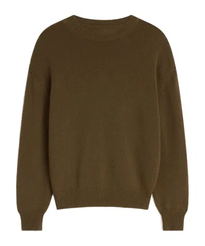 Phoebe Philo Cashmere Crew-neck Sweater In Green
