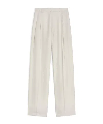 Phoebe Philo Casual Pants With Belt Loops In Neutral