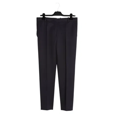 Pre-owned Phoebe Philo Céline 2014  Pantalon Nuit Fr38 Navy Wool Pants Trousers Us28 Celine In Blue