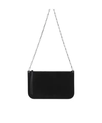 Phoebe Philo Chain Shoulder Bag In Black