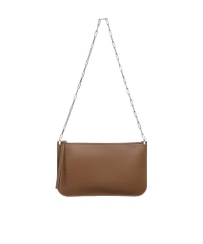 Phoebe Philo Chain Shoulder Bag In Brown