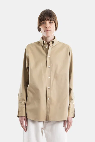 Phoebe Philo Chemise Oversize À Col Boutonné Trench In Brown